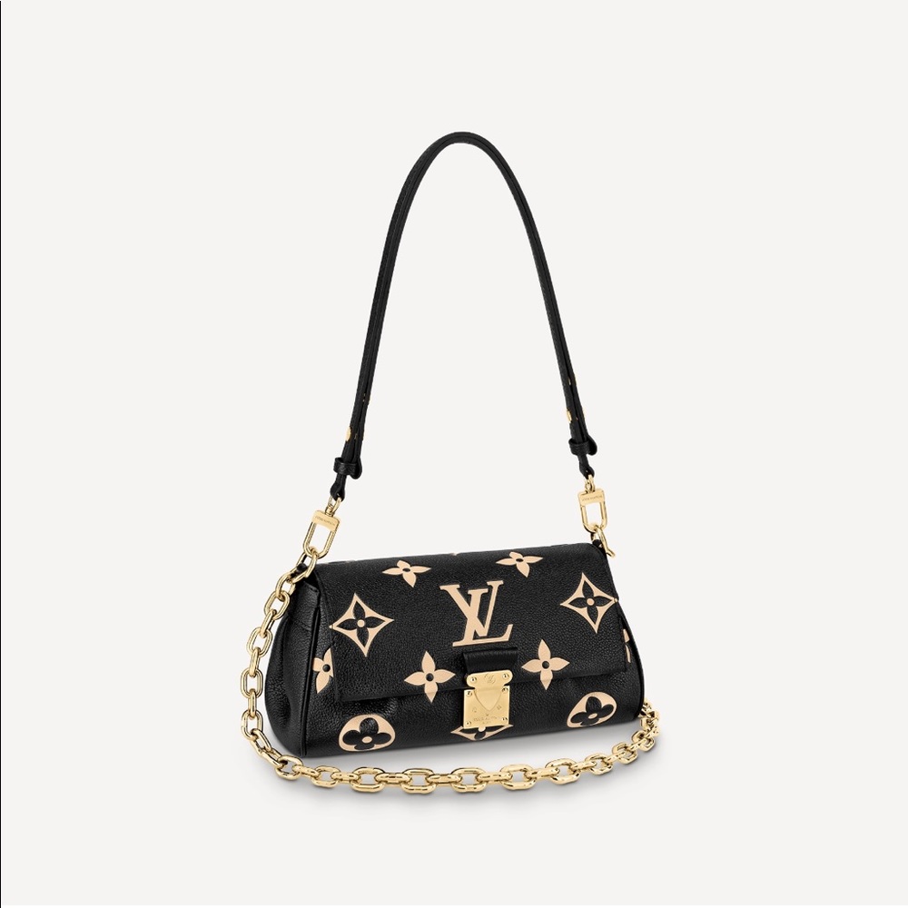 Louis Vuitton Favourite Bi-Color Monogram Empreinte Leather